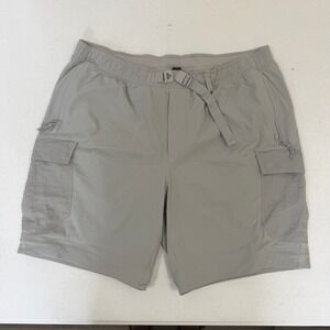Lululemon Lab Grey Ripstop Cargo Shorts Mens XL Technical Hiking Belted 6104